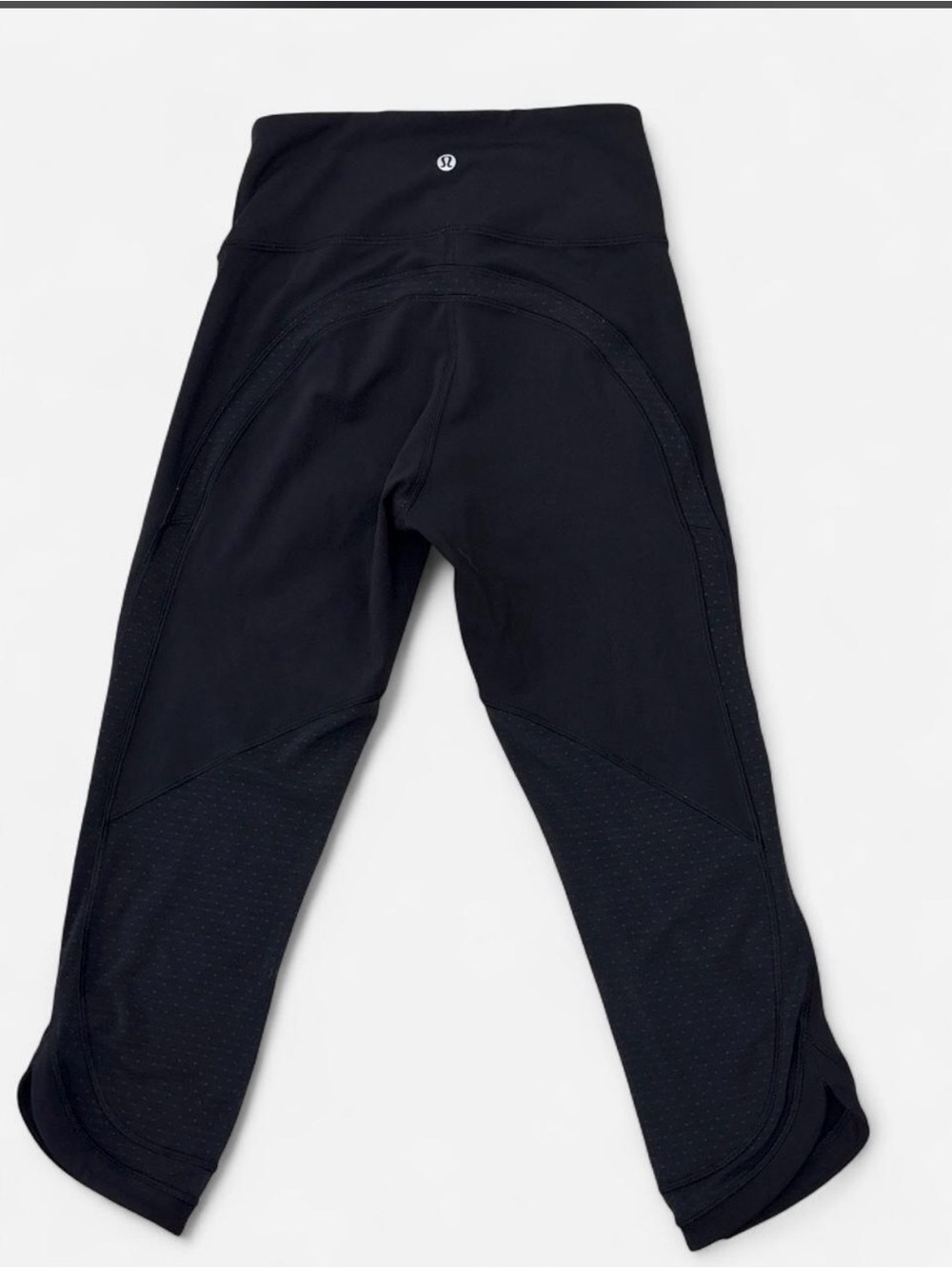 lululemon athletica Womens Black Athletic Crop Leggings